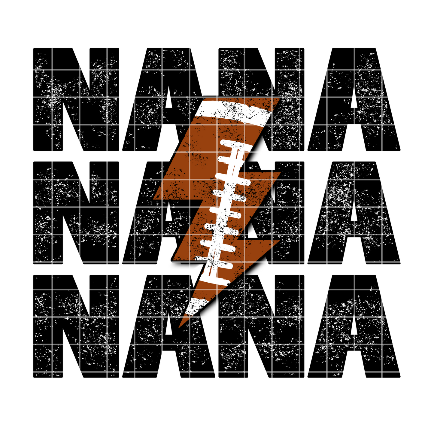 Football Nana Sublimation Design Png