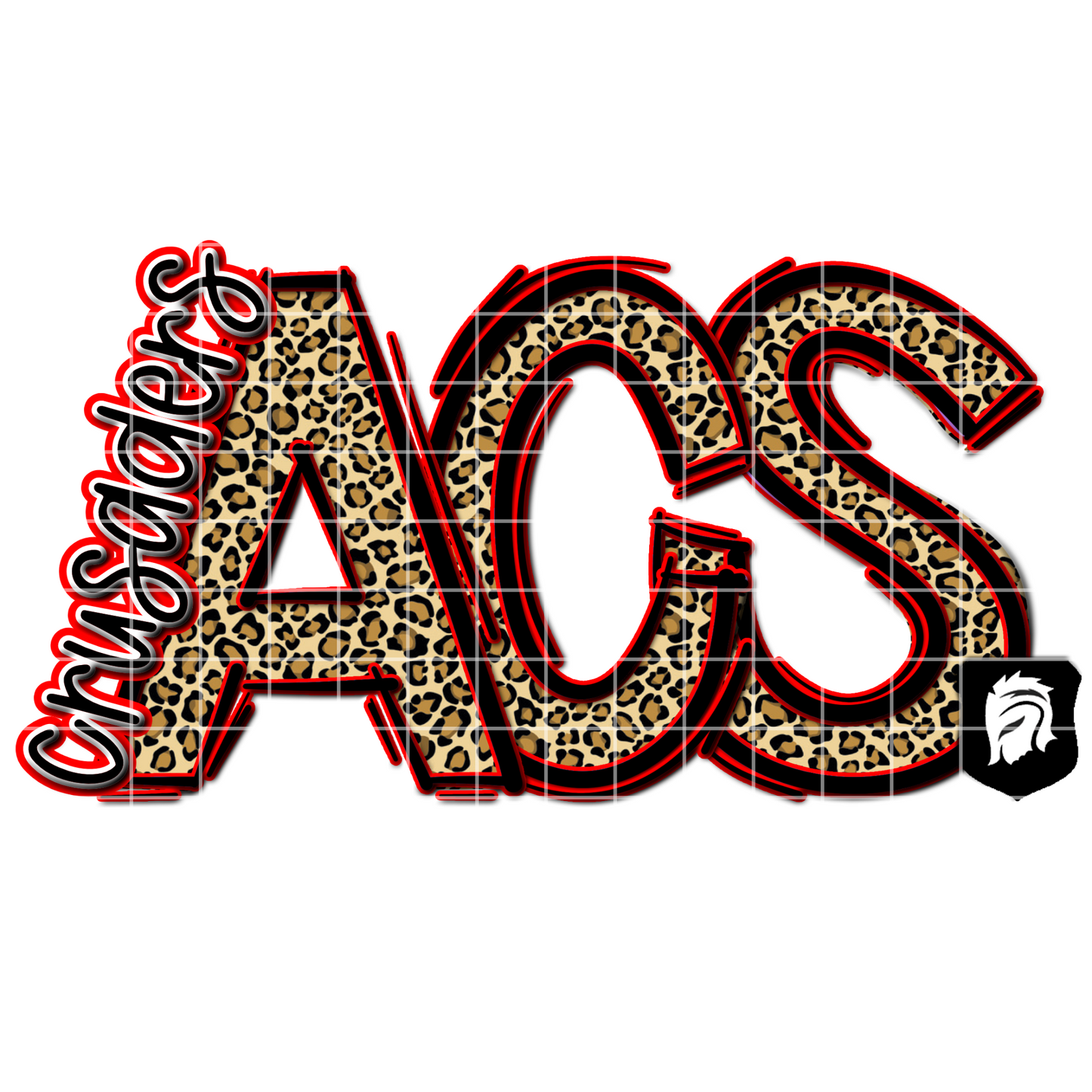 ACS Crusaders Texas School Spirit Sublimation Design PNG
