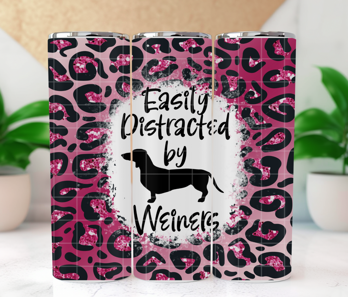 Easily Distracted by Wieners Sublimation Tumbler Wrap PNG, 20oz tumbler PNG