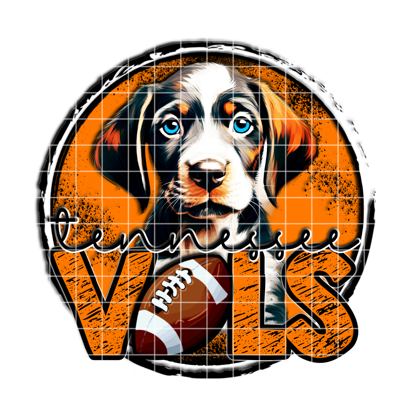 Puppy Dog Tennessee Sublimation Design PNG