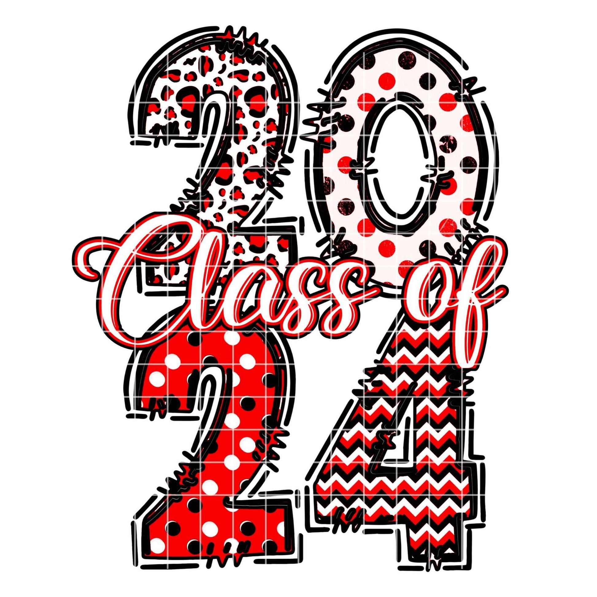 Class of 2024 sublimation design png