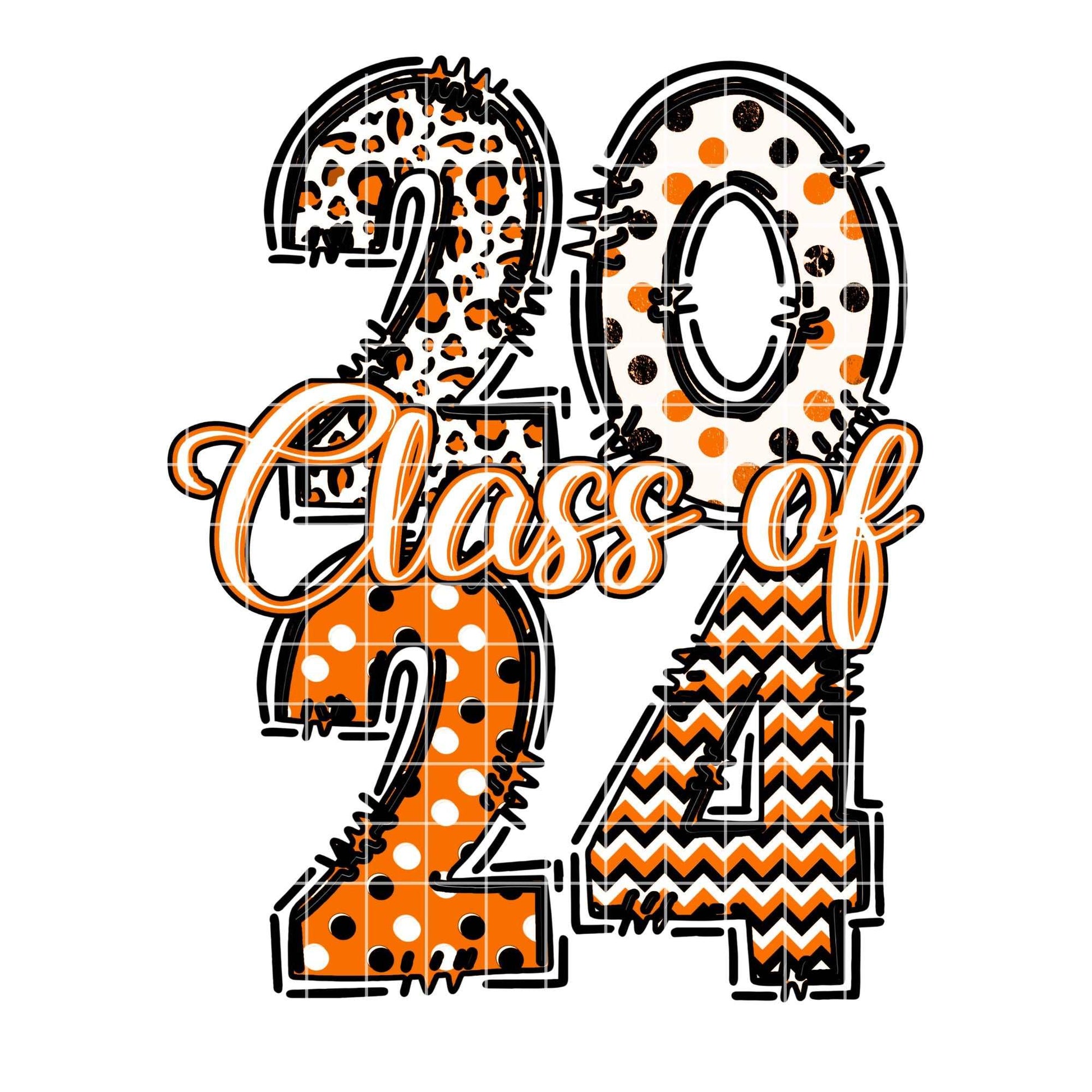 Class of 2024 sublimation design png