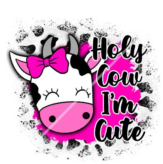 Baby Cow Sublimation Design png
