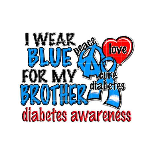 diabetes awareness sublimation design png